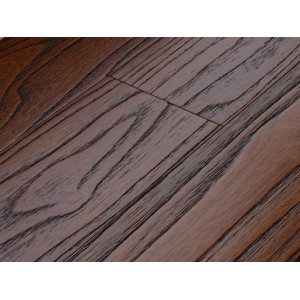 Wire Brushed Tropical Teak Locust Hard Wood Floors Mahogany Color