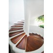 Made to Size wood stair treads for spiral staircase