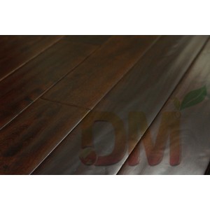 5" Handscraped Tropical Teak solid wood floors Coffee color