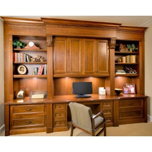 Classic style home office cabinetry 