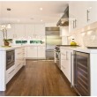 luxury 2 pac coating kitchen cabinet with nice kitchen island 