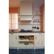 Simple White Kitchen Cabinet with wooden counter top from China